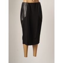 THREADS - Jupe mi-longue noir en polyester - Femme - Taille 46 - Modz