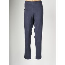 ZELI - Pantalon slim bleu en polyester - Femme - Taille 48 - Modz