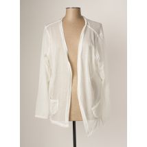 ZELI - Gilet manches longues blanc en viscose - Femme - Taille 46 - Modz