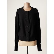 CAROLINE BISS - Gilet manches longues noir en coton - Femme - Taille 36 - Modz