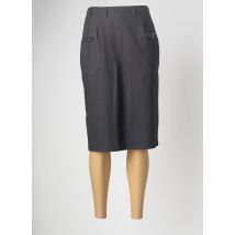 FRANCE RIVOIRE - Jupe mi-longue gris en coton - Femme - Taille 38 - Modz
