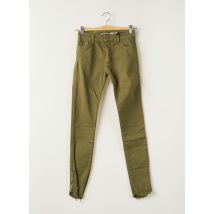 PLEASE - Pantalon slim vert en coton - Femme - Taille 36 - Modz