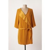 EMA BLUE'S - Robe mi-longue orange en polyester pour femme - Taille 42 - Modz