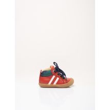 ACEBOS - Baskets orange en cuir - Garçon - Taille 19 - Modz