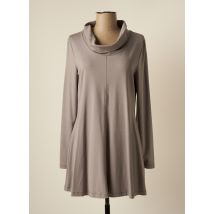 VETONO - Robe courte gris en viscose - Femme - Taille 40 - Modz