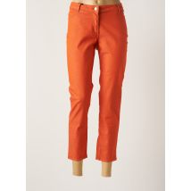 PERSONA BY MARINA RINALDI - Pantalon 7/8 orange en coton pour femme - Taille 46 - Modz
