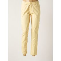 PARA MI - Pantalon slim jaune en coton - Femme - Taille 42 - Modz