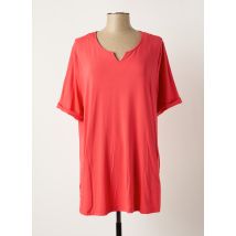 LEAH CURVE - Tunique manches courtes rose en viscose - Femme - Taille 46 - Modz