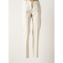 KJBRAND - Pantalon droit beige en coton - Femme - Taille 46 - Modz