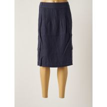 FRED SABATIER - Jupe mi-longue bleu en lin - Femme - Taille 46 - Modz