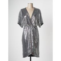 JDY - Robe mi-longue gris en polyester - Femme - Taille 34 - Modz