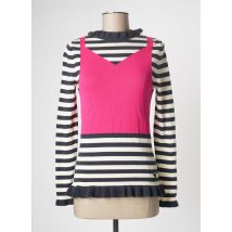 MAURICE - T-shirt bleu en polyester - Femme - Taille 34 - Modz