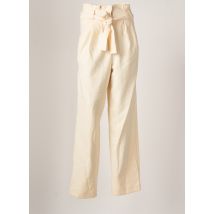 ASTRID BLACK LABEL - Pantalon large beige en polyester - Femme - Taille 36 - Modz