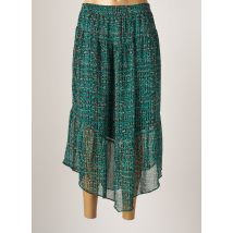 RUE MAZARINE - Jupe mi-longue vert en polyester - Femme - Taille 38 - Modz