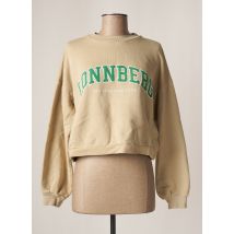 MARGAUX LONNBERG - Sweat-shirt beige en coton - Femme - Taille 34 - Modz