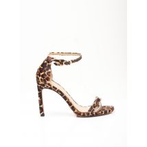 STUART WEITZMAN - Sandales/Nu pieds marron en cuir - Femme - Taille 35 - Modz