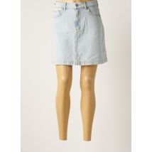 PIECES - Jupe courte bleu en coton - Femme - Taille 36 - Modz
