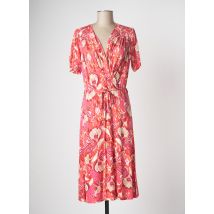 YEST - Robe mi-longue orange en viscose - Femme - Taille 36 - Modz