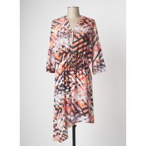 CHATTAWAK - Robe mi-longue orange en polyester - Femme - Taille 38 - Modz