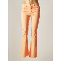 ESQUALO - Pantalon flare orange en coton - Femme - Taille 38 - Modz
