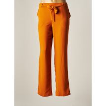 TINTA STYLE - Pantalon droit orange en polyester pour femme - Taille 40 - Modz
