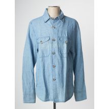 BREUER - Chemise manches longues bleu en coton - Homme - Taille S - Modz