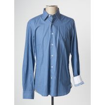 BREUER - Chemise manches longues bleu en coton - Homme - Taille S - Modz