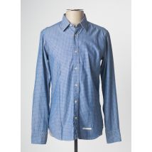 TINTORIA MATTEI 954 - Chemise manches longues bleu en coton - Homme - Taille S - Modz