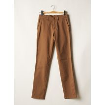 LCDN - Pantalon droit marron en coton pour homme - Taille 38 - Modz