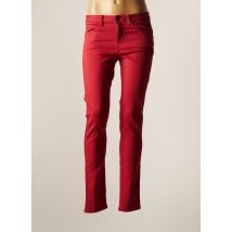 C'EST BEAU LA VIE - Pantalon slim rouge en viscose pour femme - Taille 44 - Modz