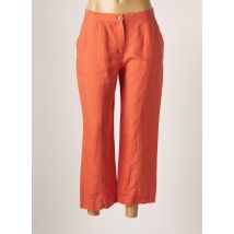 CHRISTINE LAURE - Pantacourt orange en lin - Femme - Taille 38 - Modz