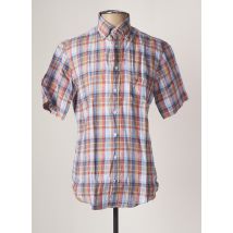 FYNCH-HATTON - Chemise manches courtes bleu en lin - Homme - Taille S - Modz