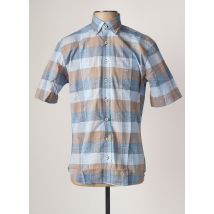 FYNCH-HATTON - Chemise manches courtes bleu en coton pour homme - Taille S - Modz
