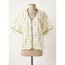 FOR EVER - Chemisier beige en coton - Femme - Taille 40 - Modz