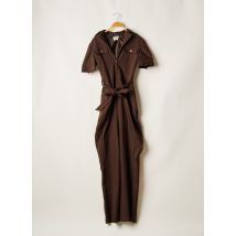 MORGAN - Combi-pantalon marron en coton - Femme - Taille 42 - Modz