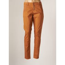 CREAM - Pantalon slim marron en coton - Femme - Taille TU - Modz