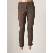 COSTA 8 MANI - Pantalon chino gris en viscose - Femme - Taille 40 - Modz