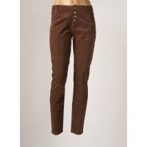 CREAM - Pantalon slim marron en coton pour femme - Taille W28 - Modz