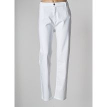 FABER - Pantalon slim blanc en coton - Femme - Taille 50 - Modz