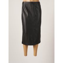 BASLER - Jupe mi-longue noir en polyurethane - Femme - Taille 48 - Modz