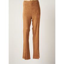 TRAMONTANA - Pantalon flare marron en polyester - Femme - Taille 44 - Modz