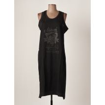 FRACOMINA - Robe mi-longue noir en coton - Femme - Taille 38 - Modz