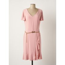 FRANK LYMAN - Robe mi-longue rose en polyester - Femme - Taille 40 - Modz