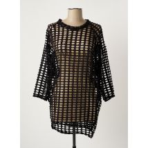 POISSONS BLANCS - Tunique manches longues noir en polyester - Femme - Taille 40 - Modz