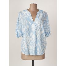 JUST WHITE - Blouse bleu en coton pour femme - Taille 40 - Modz