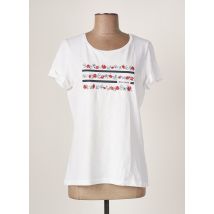 SAINT JAMES - T-shirt blanc en coton - Femme - Taille 36 - Modz