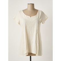 POISSONS BLANCS - Top beige en coton - Femme - Taille 40 - Modz