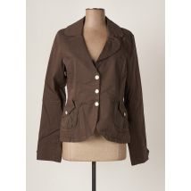 YOU.GO.UP - Blazer marron en coton - Femme - Taille 40 - Modz