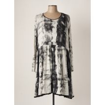 INDIES - Robe mi-longue gris en viscose - Femme - Taille 42 - Modz