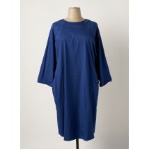 RIANI - Robe mi-longue bleu en coton - Femme - Taille 48 - Modz